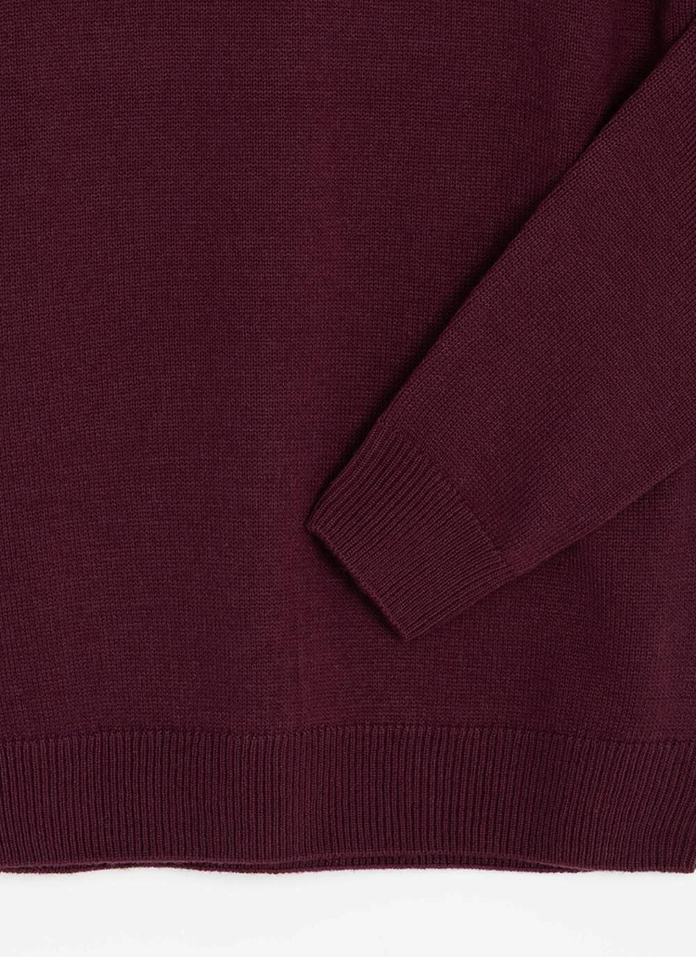 Textured Knit V Neck Jumper 3 Textured Knit V Neck Jumper - Image 3