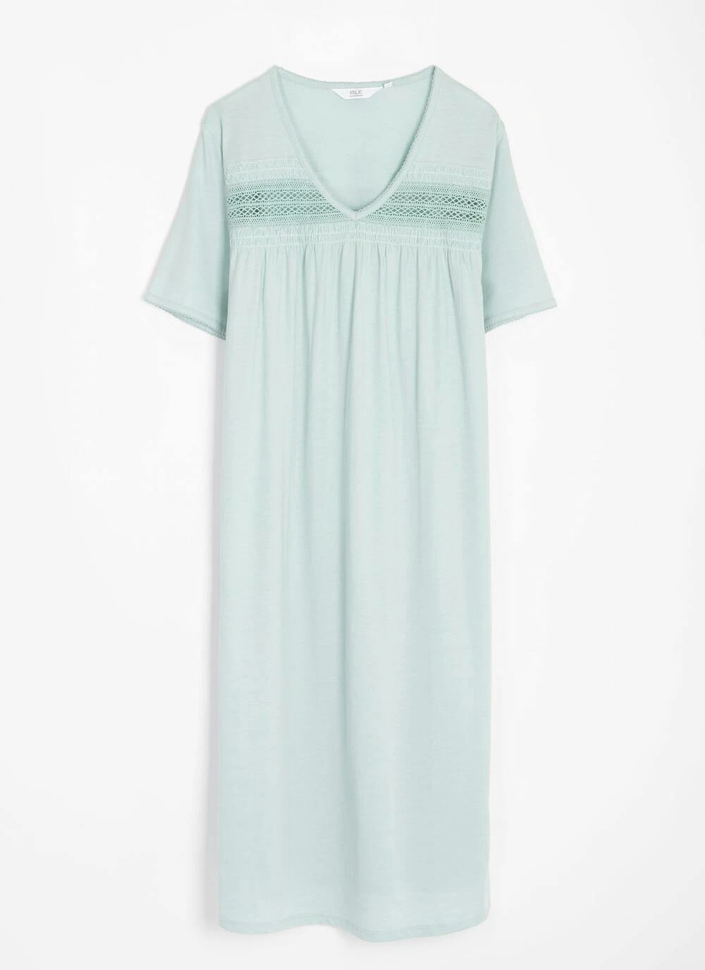 Cotton Rich Lace Trim Nightdress 3 Cotton Rich Lace Trim Nightdress - Image 3