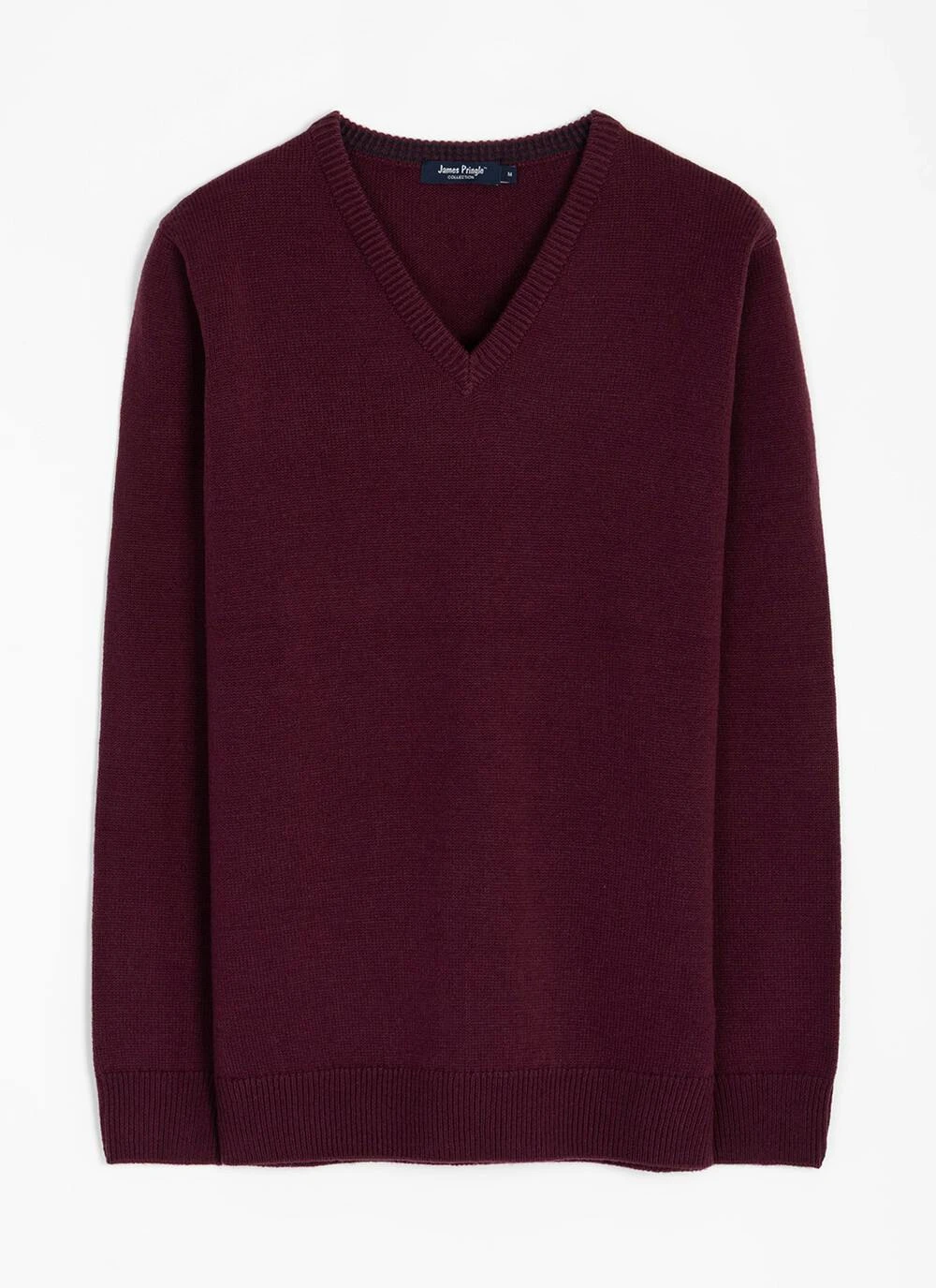 Textured Knit V Neck Jumper 1 Textured Knit V Neck Jumper