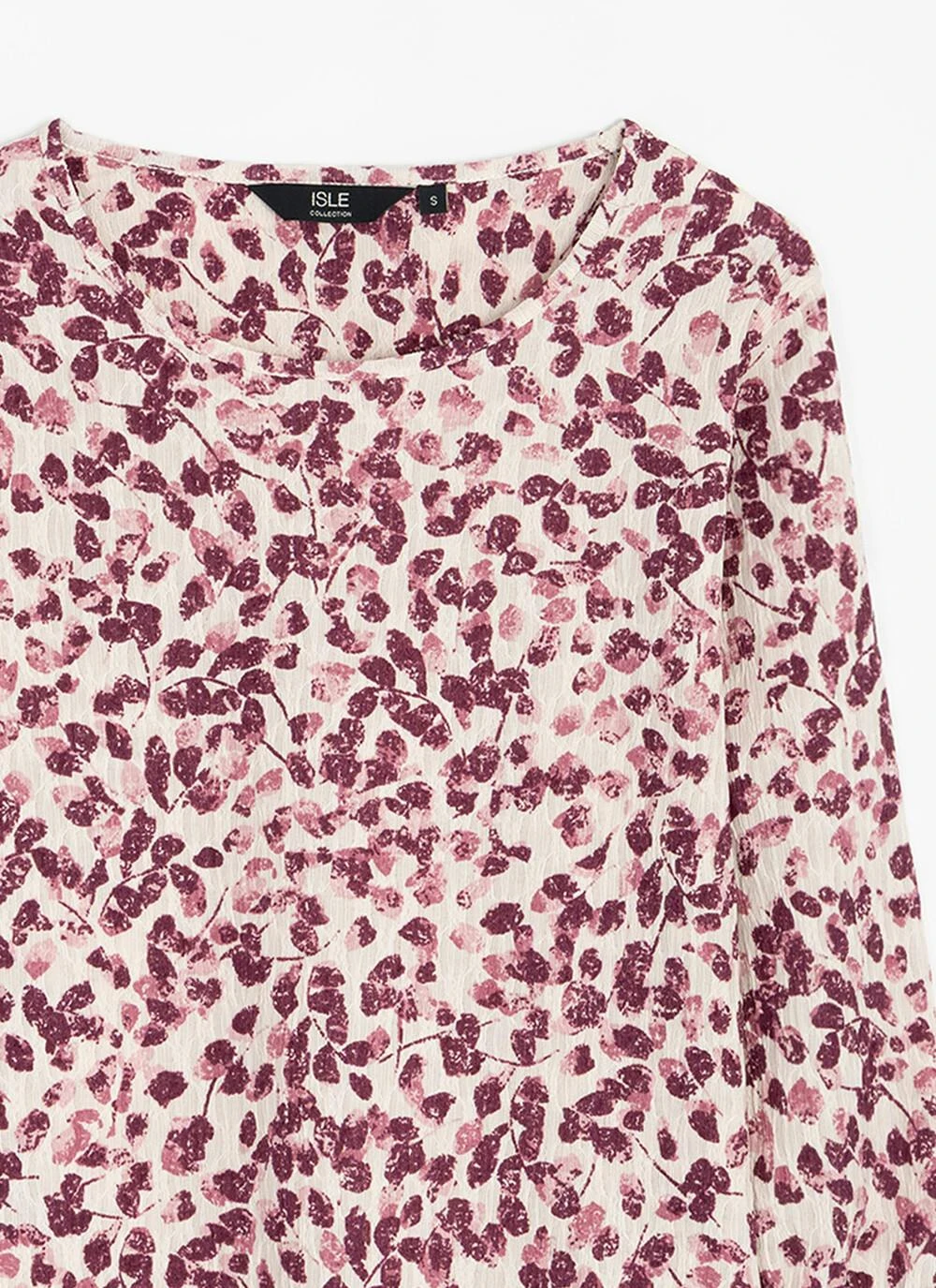 Crinkle Jersey Round Neck Top 2 Crinkle Jersey Round Neck Top - Image 2