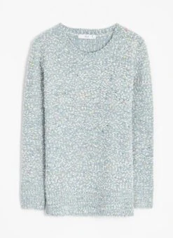 Chenille Textured Crew Neck Jumper