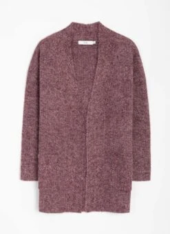 Wool Blend Ribbed Edge To Edge Cardigan 8 Wool Blend Ribbed Edge To Edge Cardigan -The Edinburgh Woollen Mill 63477pvl 1c394f8ef23946f