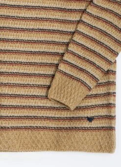 Textured Stripe Crew Neck Jumper -The Edinburgh Woollen Mill 63495pvl 48780195ec2ced1