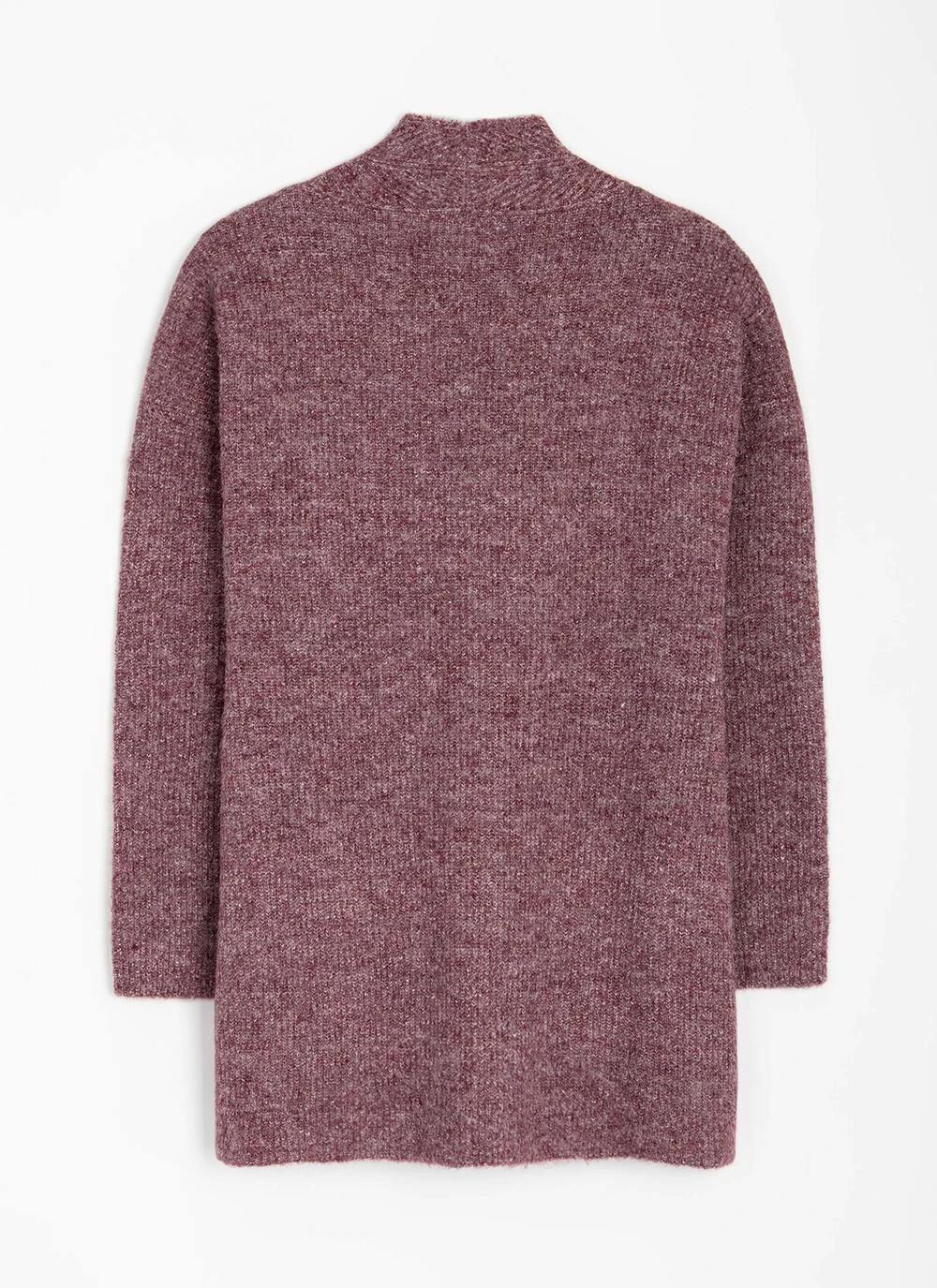 Wool Blend Ribbed Edge To Edge Cardigan 6 Wool Blend Ribbed Edge To Edge Cardigan - Image 6