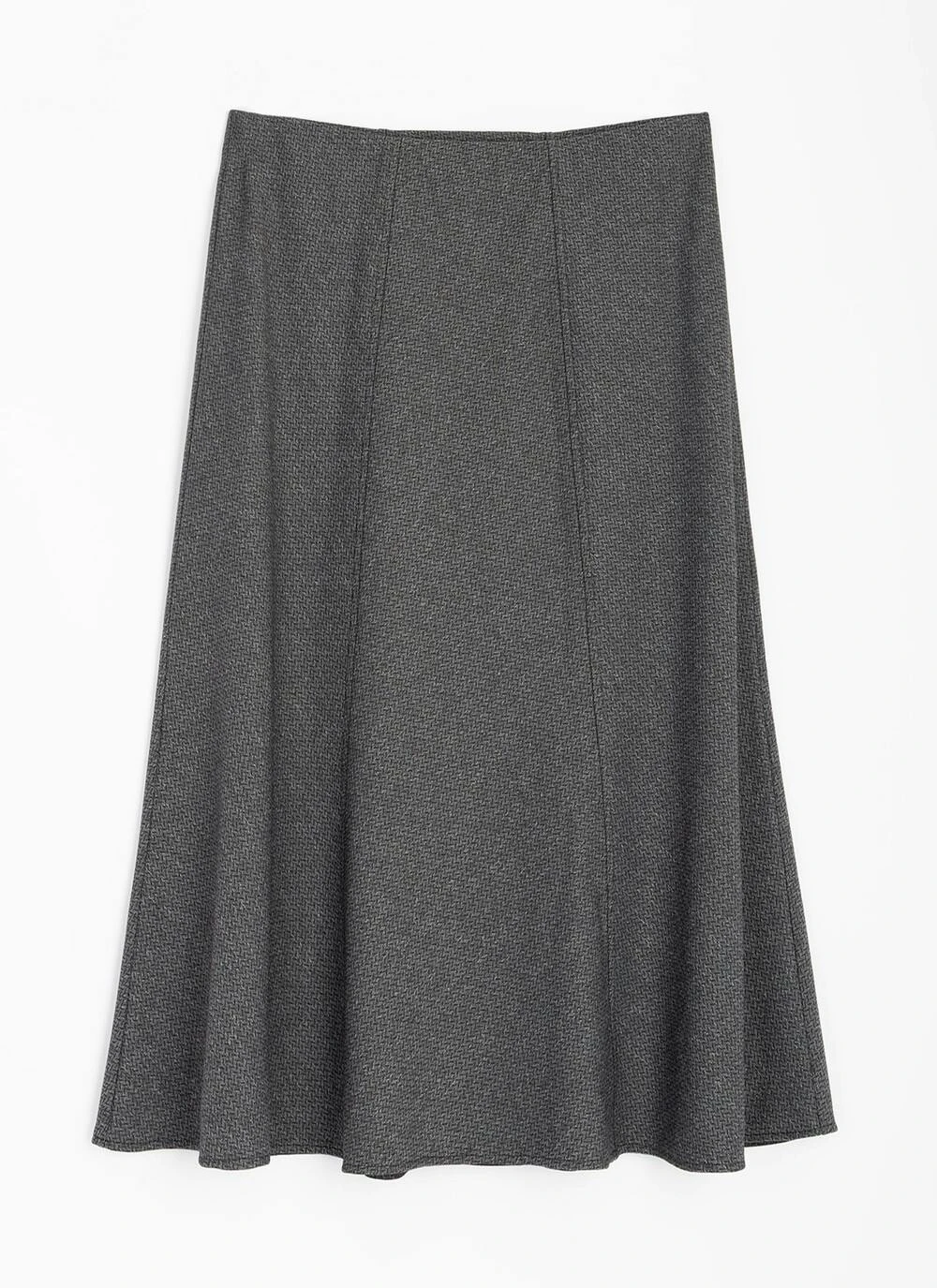 Comfort Fit Herringbone A- Line Skirt 1 Comfort Fit Herringbone A- Line Skirt