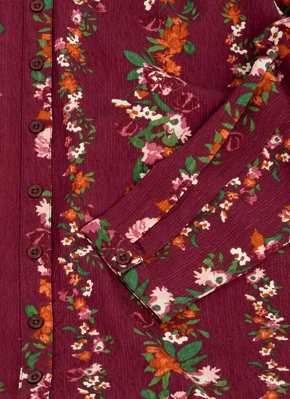 Floral Stripe Printed V Neck Blouse 5 Floral Stripe Printed V Neck Blouse - Image 5