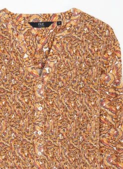 Shirred Notch Neck Blouse -The Edinburgh Woollen Mill 63675pvl bf971c71ab41b3c