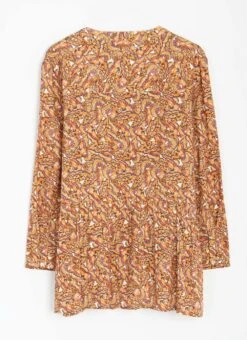 Shirred Notch Neck Blouse -The Edinburgh Woollen Mill 63677pvl df9b893471e4910