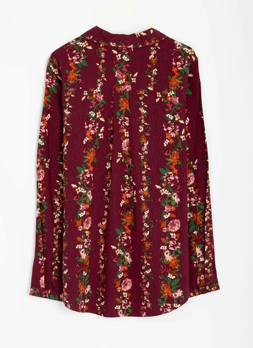 Floral Stripe Printed V Neck Blouse 6 Floral Stripe Printed V Neck Blouse - Image 6