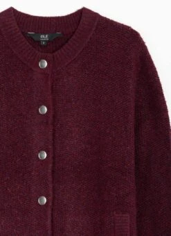 Textured Rib Crew Neck Cardigan 9 Textured Rib Crew Neck Cardigan -The Edinburgh Woollen Mill 63689pvl 7b97c29e8ebbc53
