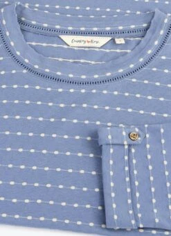 Pure Cotton Jacquard Top -The Edinburgh Woollen Mill 63700pvl c2e635c7bc5903b