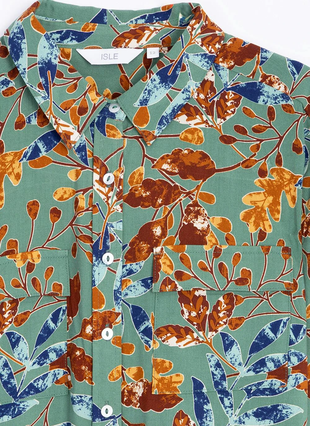 Collared Printed Pocket Shirt 2 Collared Printed Pocket Shirt - Image 2