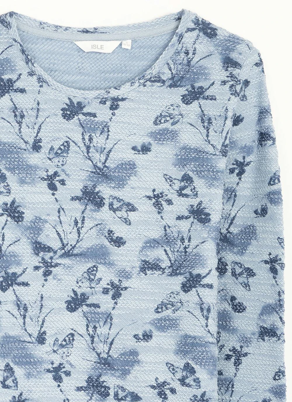 Cotton Rich Textured Crew Neck Printed Top 2 Cotton Rich Textured Crew Neck Printed Top - Image 2