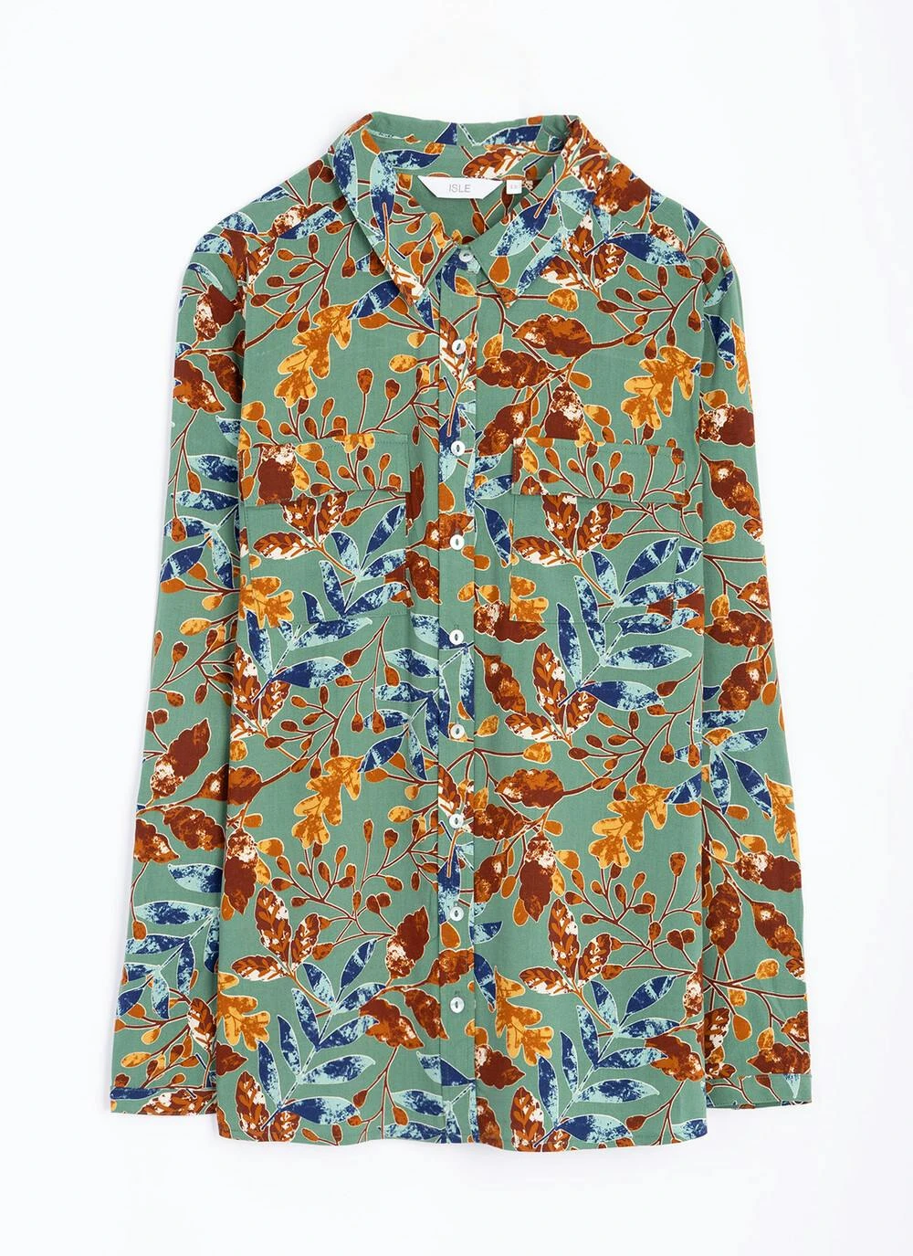 Collared Printed Pocket Shirt 1 Collared Printed Pocket Shirt