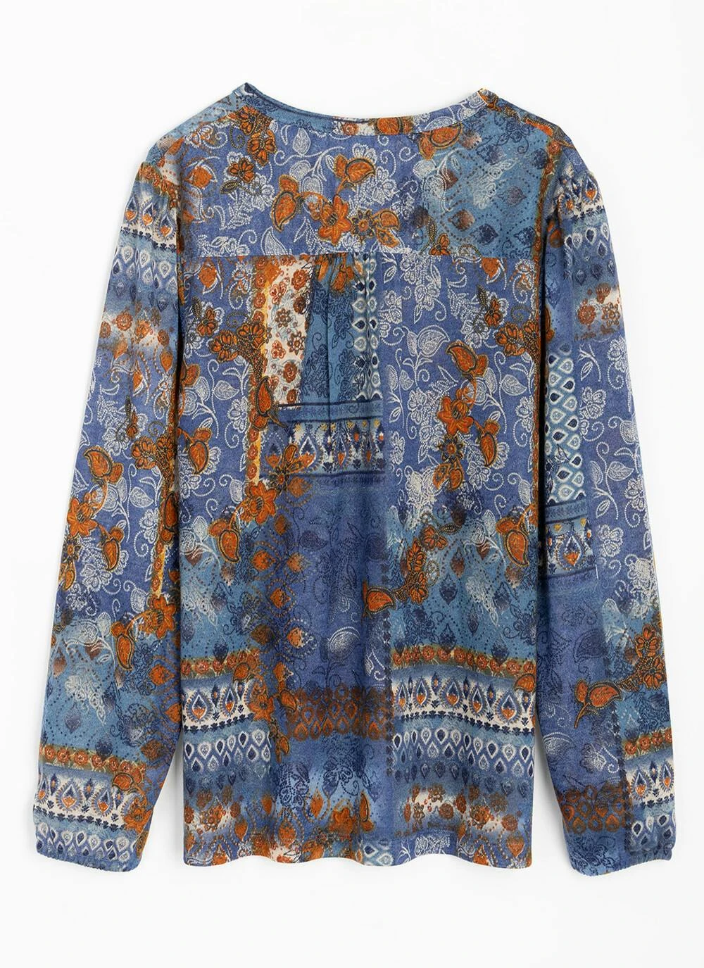 Jersey Printed V-Neck Top 4 Jersey Printed V-Neck Top - Image 4