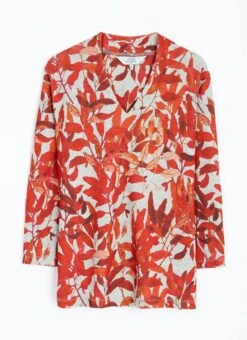 Warm Touch Jersey V Neck Print Top 8 Warm Touch Jersey V Neck Print Top -The Edinburgh Woollen Mill 63834pvl 755624de9cb2e99