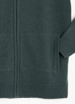 Textured Knit Zip Through Cardigan -The Edinburgh Woollen Mill 63847pvl 44bfd558d3a5709