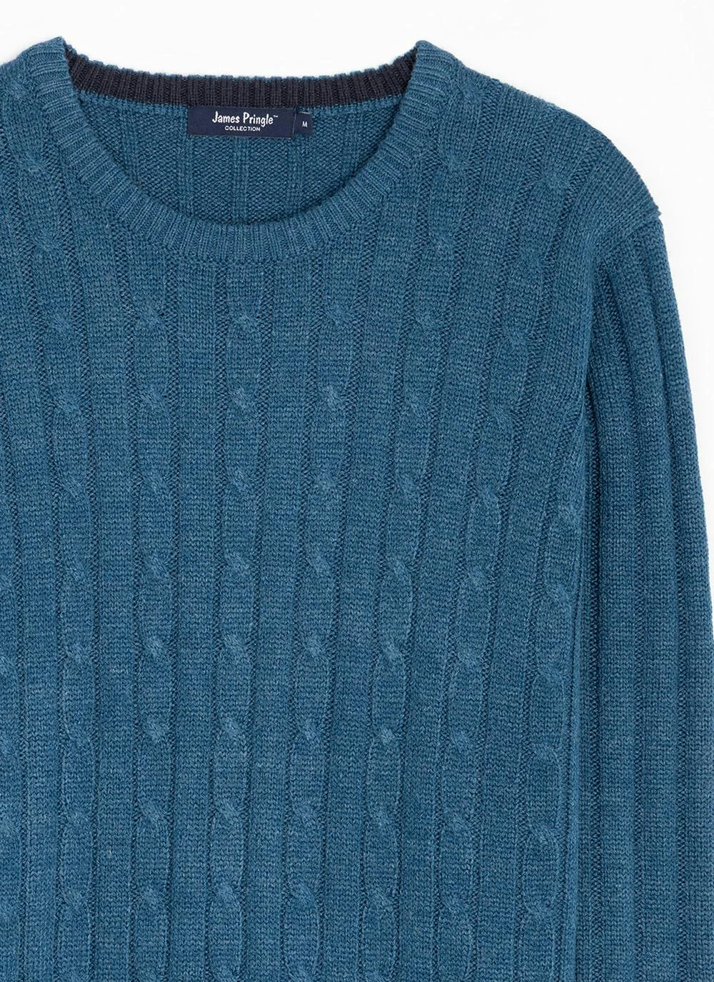 Cable Knit Crew Neck Jumper 2 Cable Knit Crew Neck Jumper - Image 2