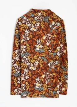 Warm Handle Cowl Neck Printed Top -The Edinburgh Woollen Mill 63877pvl 8412d4d3e384cbe