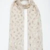 Lightweight Foil Leaf Scarf