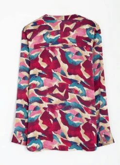 Satin Printed Pop Over Blouse 11 Satin Printed Pop Over Blouse -The Edinburgh Woollen Mill 64088pvl 761287746966e27
