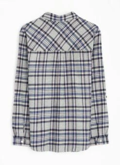 Pure Cotton Check Blouse -The Edinburgh Woollen Mill 64098pvl fc2d7f7f8305a67