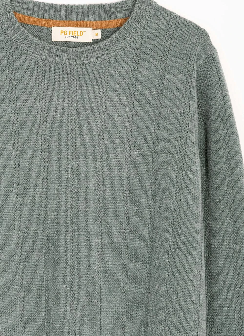 Textured Cable Knit Crew Neck Jumper 2 Textured Cable Knit Crew Neck Jumper - Image 2