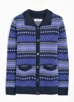 Fairisle Knit Collared Cardigan 8 Fairisle Knit Collared Cardigan -The Edinburgh Woollen Mill 64144pvl 36656101b9d6e19