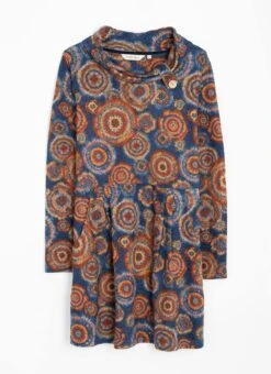 Soft Touch Cowl Printed Tunic