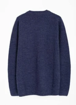 Textured Knit With Wool Crew Neck Jumper 6 Textured Knit With Wool Crew Neck Jumper -The Edinburgh Woollen Mill 64150pvl 81d73ae9edfea3d