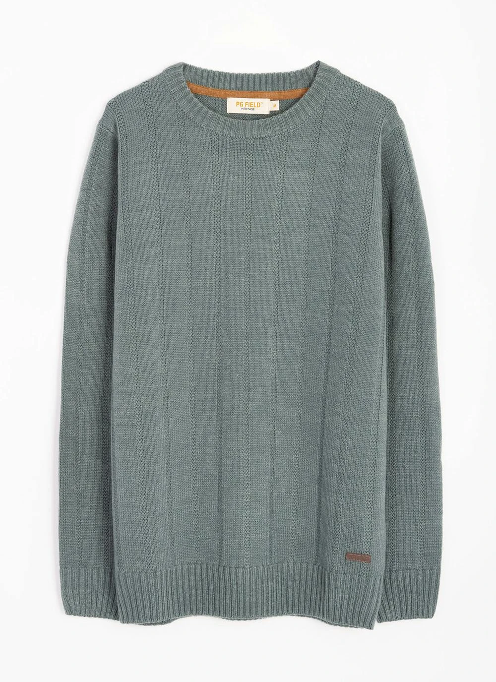 Textured Cable Knit Crew Neck Jumper 1 Textured Cable Knit Crew Neck Jumper