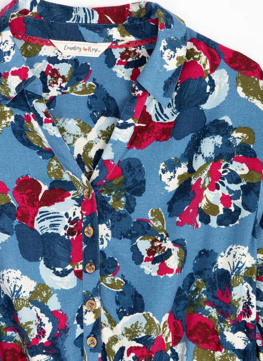 Printed V-Neck Midi Shirt Dress 4 Printed V-Neck Midi Shirt Dress - Image 4