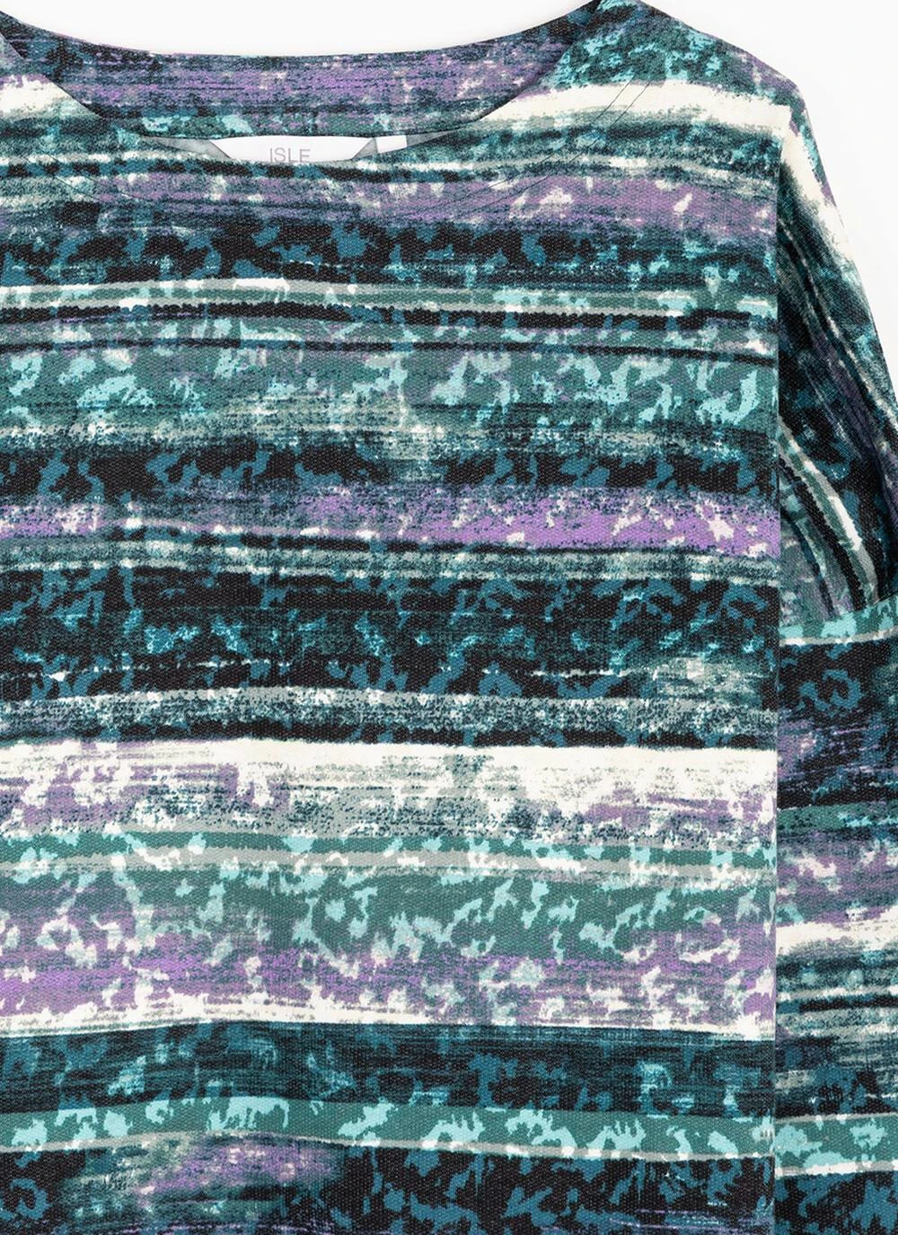 Soft Touch Printed Boat Neck Top 2 Soft Touch Printed Boat Neck Top - Image 2