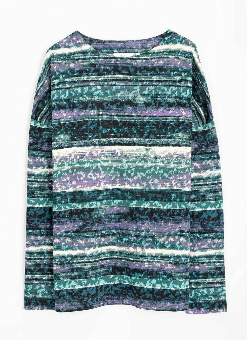 Soft Touch Printed Boat Neck Top 4 Soft Touch Printed Boat Neck Top - Image 4