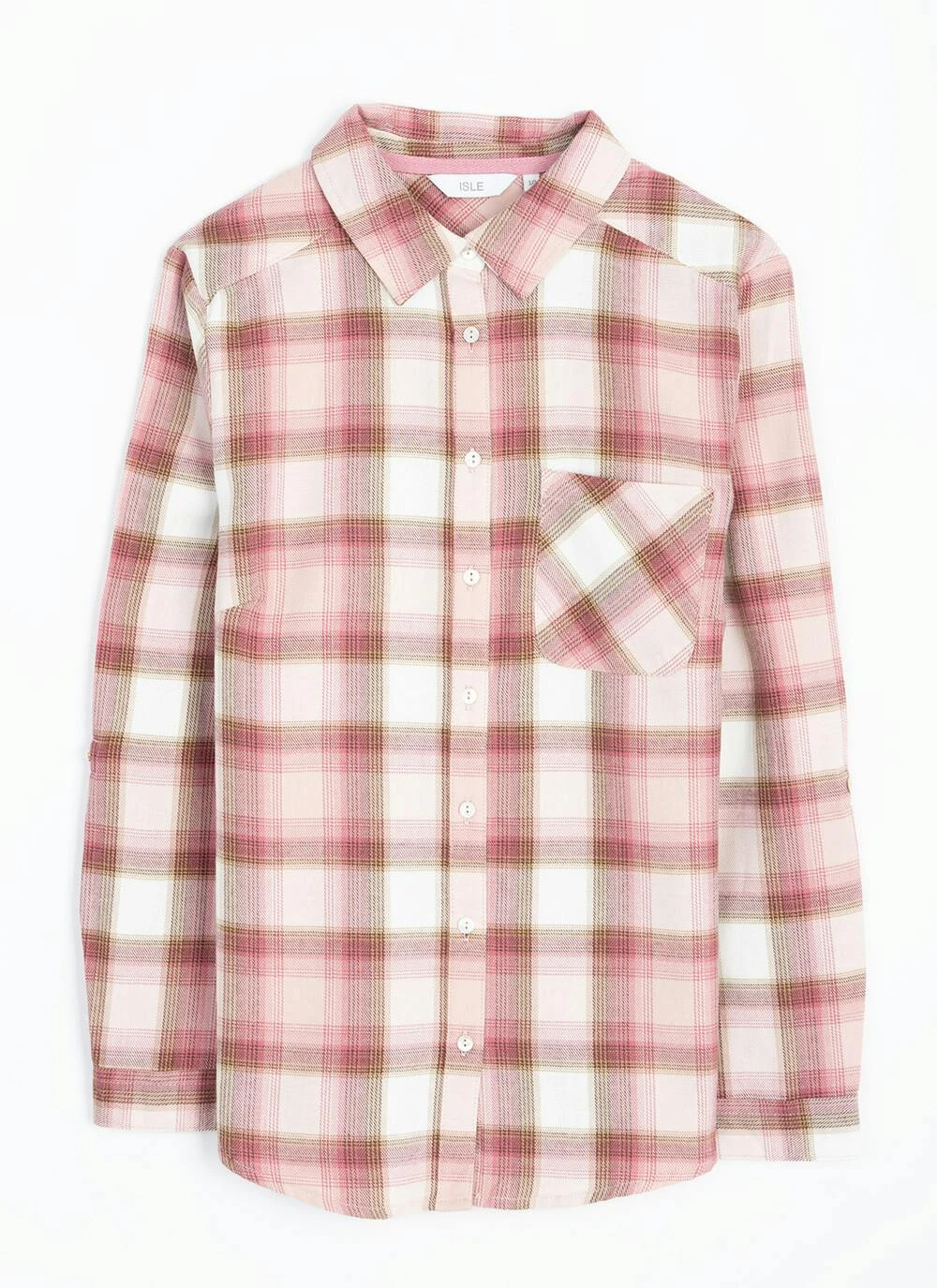 Pure Cotton Brushed Checked Shirt 4 Pure Cotton Brushed Checked Shirt - Image 4