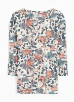 Soft Touch Jersey Print Top 8 Soft Touch Jersey Print Top -The Edinburgh Woollen Mill 64307pvl c2bb89114718317