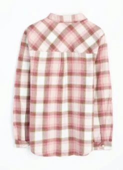 Pure Cotton Brushed Checked Shirt 13 Pure Cotton Brushed Checked Shirt -The Edinburgh Woollen Mill 64328pvl 84b70a7d8ea0321