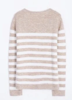 Striped Crew Neck Cardigan 6 Striped Crew Neck Cardigan -The Edinburgh Woollen Mill 64409pvl be3a28d855a6a77