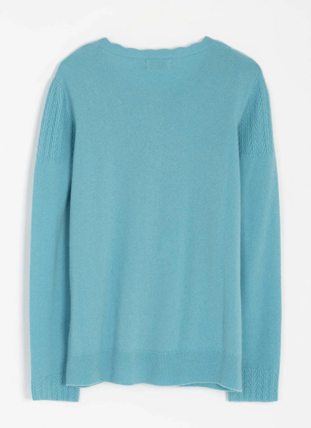 Cashmere Textured Yoke Cardigan 3 Cashmere Textured Yoke Cardigan - Image 3