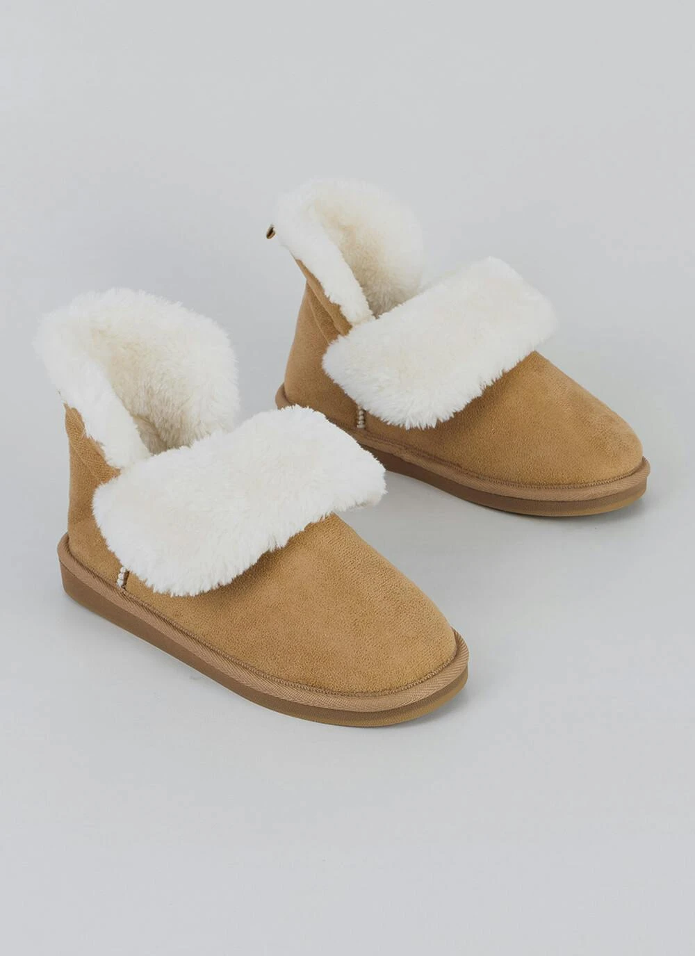 Comfy Suedette Faux Fur Lined Slipper Boot 1 Comfy Suedette Faux Fur Lined Slipper Boot