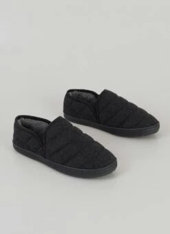 Plush Lined Quilted Full Slipper