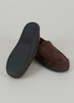 Plush Lined Faux Suede Mocassin Slipper 5 Plush Lined Faux Suede Mocassin Slipper -The Edinburgh Woollen Mill 64551pvl c46e9768f80247a