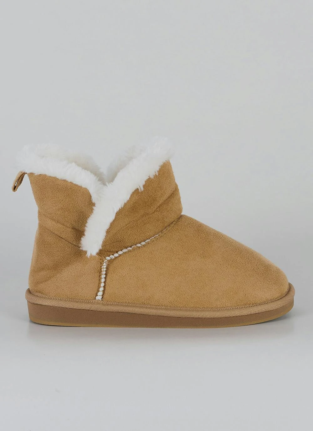 Comfy Suedette Faux Fur Lined Slipper Boot 5 Comfy Suedette Faux Fur Lined Slipper Boot - Image 5