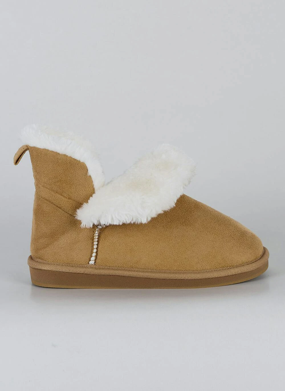 Comfy Suedette Faux Fur Lined Slipper Boot 2 Comfy Suedette Faux Fur Lined Slipper Boot - Image 2