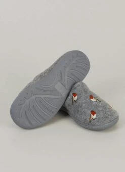 Comfy Plush Lined Embroidered Mule Slipper -The Edinburgh Woollen Mill 64597pvl 6366193969b2013