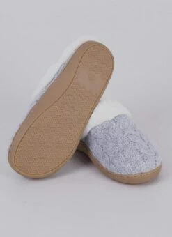 Comfy Faux Fur Lined Cable Mule Slippers 5 Comfy Faux Fur Lined Cable Mule Slippers -The Edinburgh Woollen Mill 64598pvl 6d9dc35f04521f7