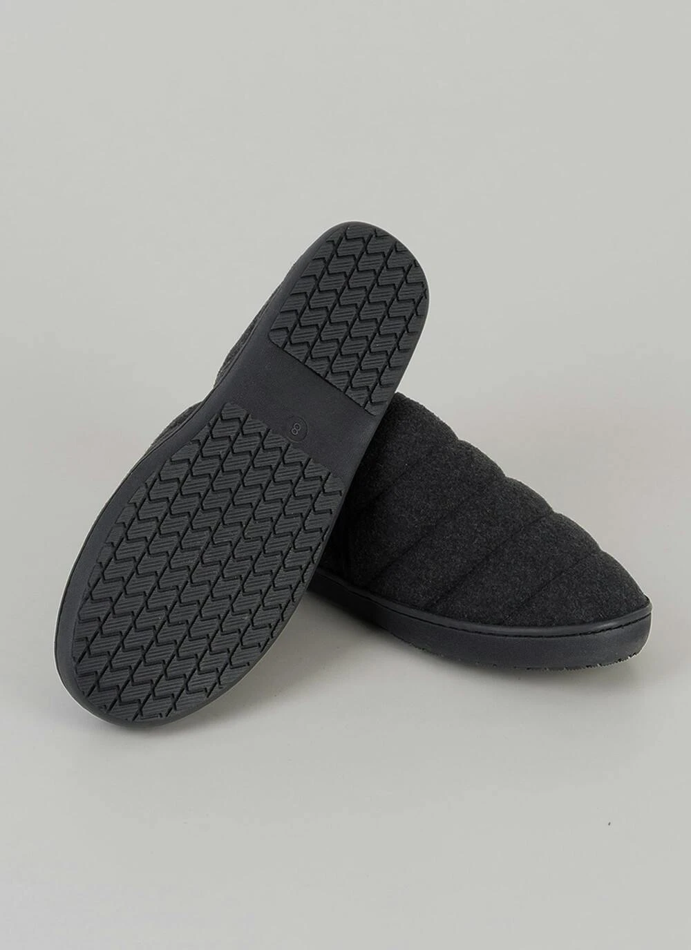 Plush Lined Quilted Full Slipper 3 Plush Lined Quilted Full Slipper - Image 3