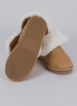 Comfy Suedette Faux Fur Lined Slipper Boot 7 Comfy Suedette Faux Fur Lined Slipper Boot -The Edinburgh Woollen Mill 64603pvl 2b734a338934234