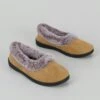 Comfy Faux Fur Lined Suedette Full Slippers