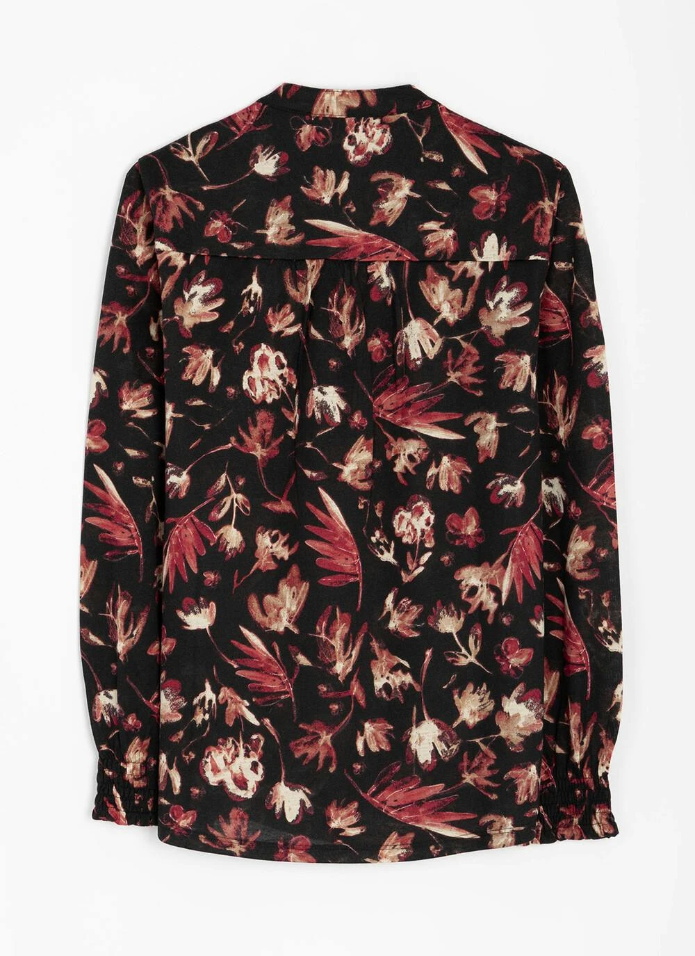 Floral Print Jersey Blouse 3 Floral Print Jersey Blouse - Image 3